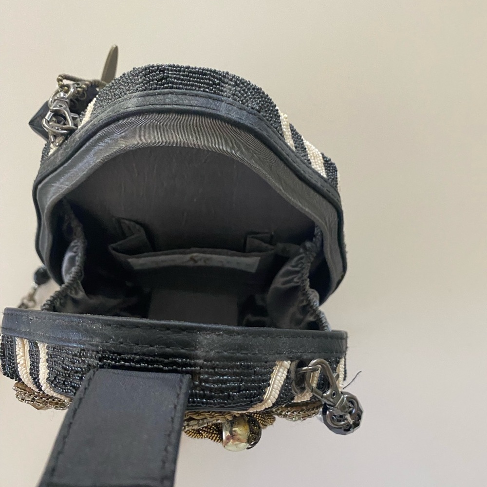 Hand made beaded and crystal clutch Bag